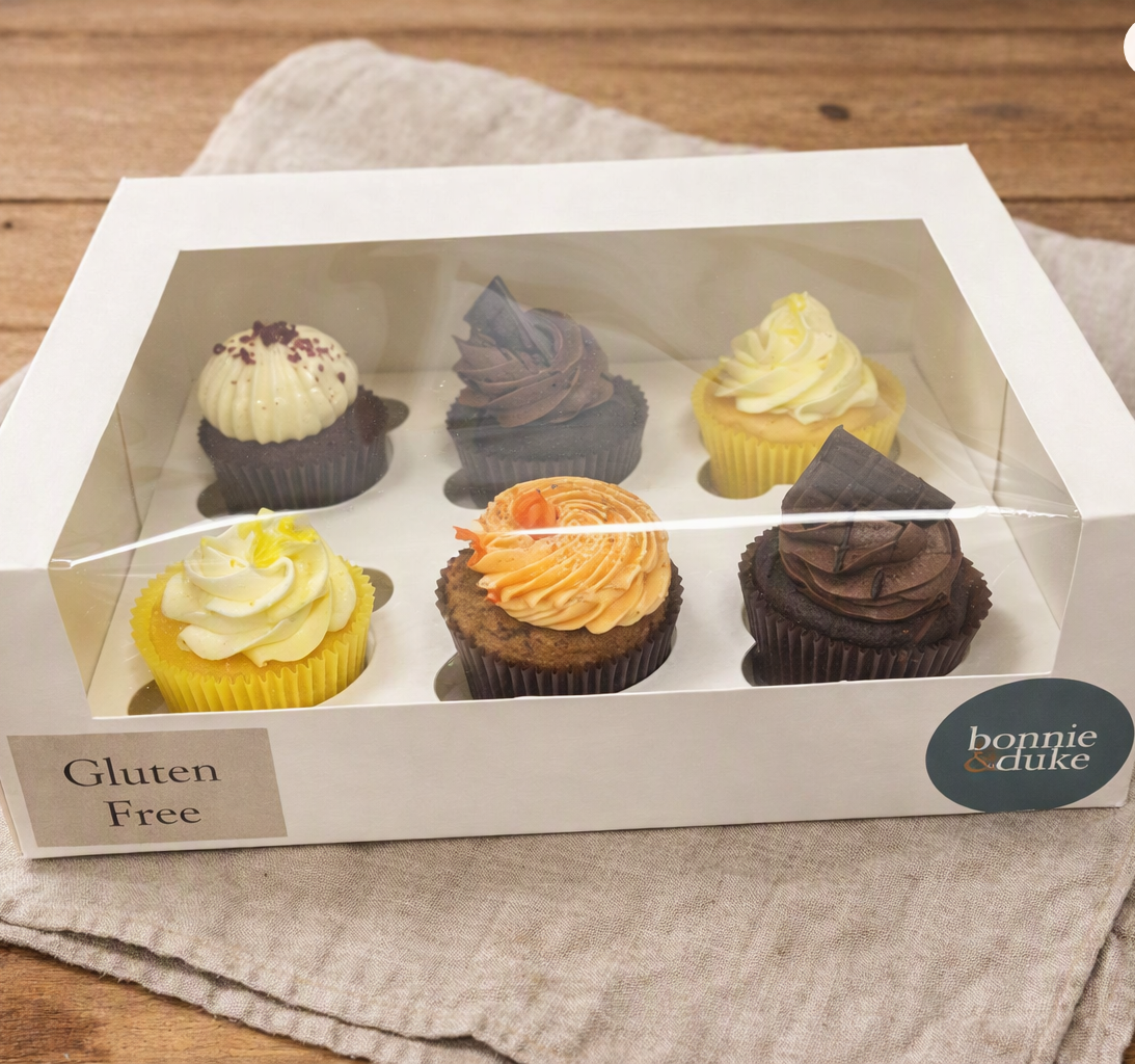Cupcake Gluten Free Box of 6 assorted