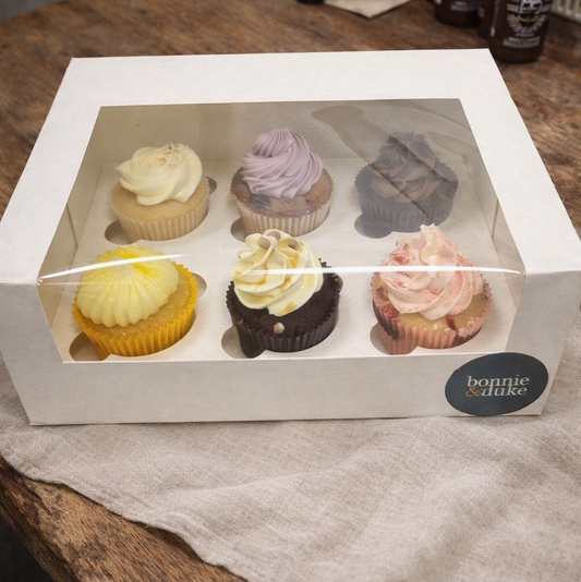 Cupcake Box of 6 assorted