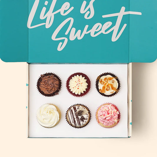 Cupcake Box of 6 assorted